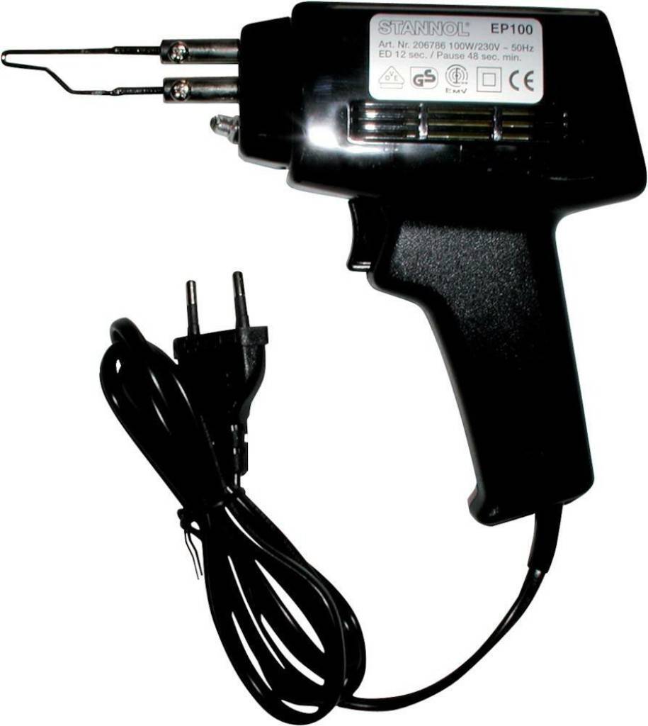 Lötpistole 100 W Nr. 206786Für alle Lötarbeiten und Verdrahtungen, sofort heiß, mit einer LötspitzeUniversell einsetzbarVDE/GS-GeprüftTechnisch