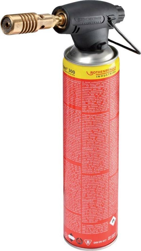 Lötgerät RoFire 1800 C Nr. 3.5501Hartlöten von Kupferrohrer bis Ø 15 mm, Weichlöten bis Ø 22 mm22-mm-Hartlötbrenner und Feinregulierventil, GG