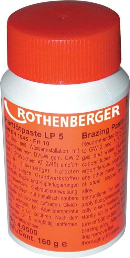 Hartlötpaste LP 5DIN EN 1045, Typ FH 10, DVGW geprüft Reg.-Nr. DV-0101-AT2245Wirktemperatur 550 C bis 800 CFür silberhaltige Hartlote und beliebige