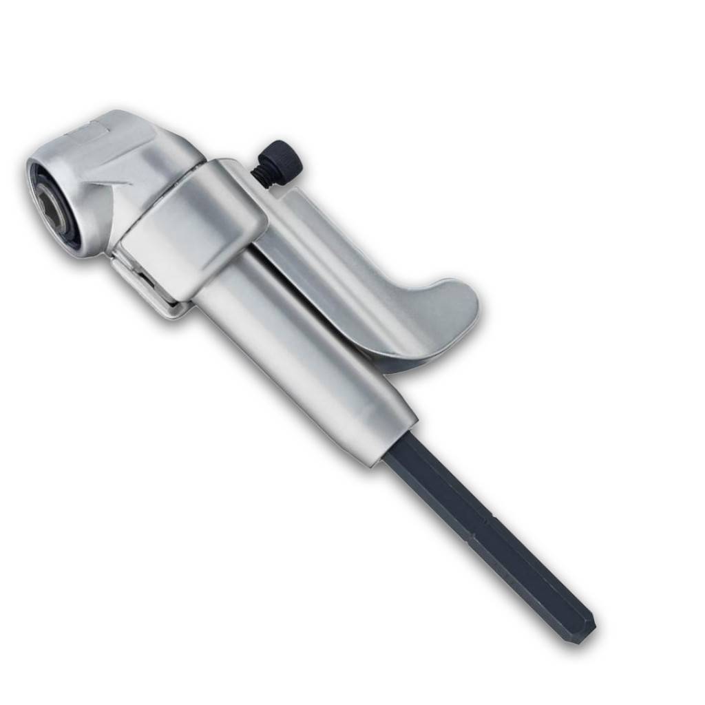Abtrieb Für Bits entsprechend DIN 3126, ISO 1173 Form C 6,3 und E 6,3.Material Druckgussgehäuse, mattverchromt.Anwendung Für den Einsatz in Handhal
