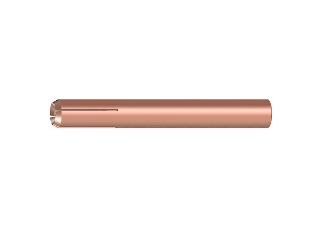 Spannhülse für WIG-SchweißbrennerHL-Ausführung 10N25HD Ø 3,2 mm 49 mmFür das klassische Brennersystem WIG. Eine Spannhülse ist ein thermisch ho