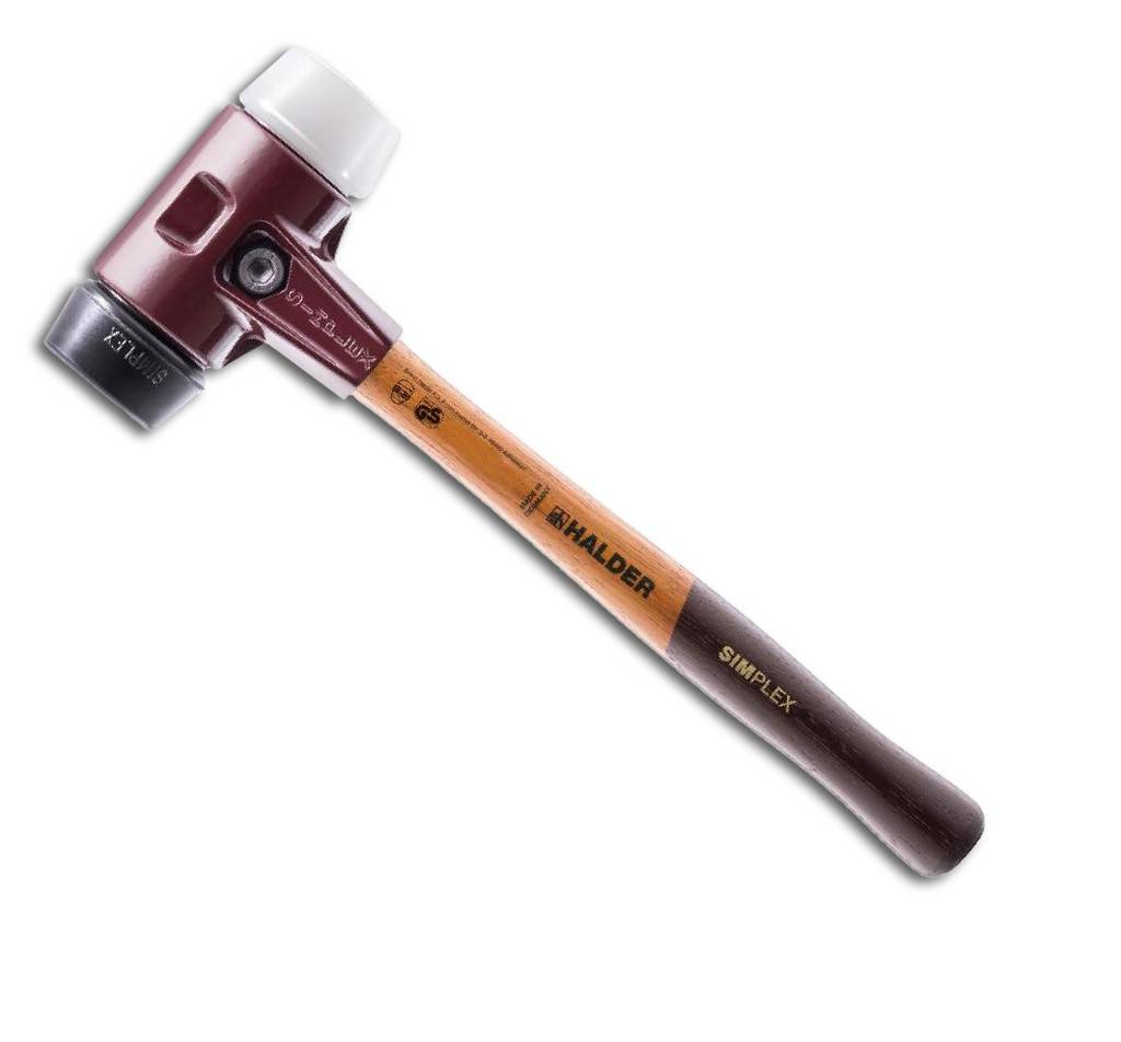 Schonhammer SIMPLEX Nr. 3027 Schlagkopf aus Gummikomposition, mittelhart, dämpfend, verschleißarm Ein Schlagkopf aus Superplastik, mittelhart,