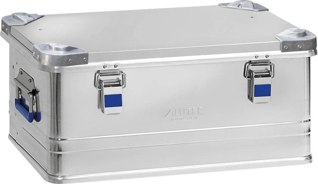 Aluminiumbox, Serie INDUSTRYTransport- und AufbewahrungsbehälterMit robusten und groß dimensionierten AluminiumprofilenMit Stoßsicherung und formbe