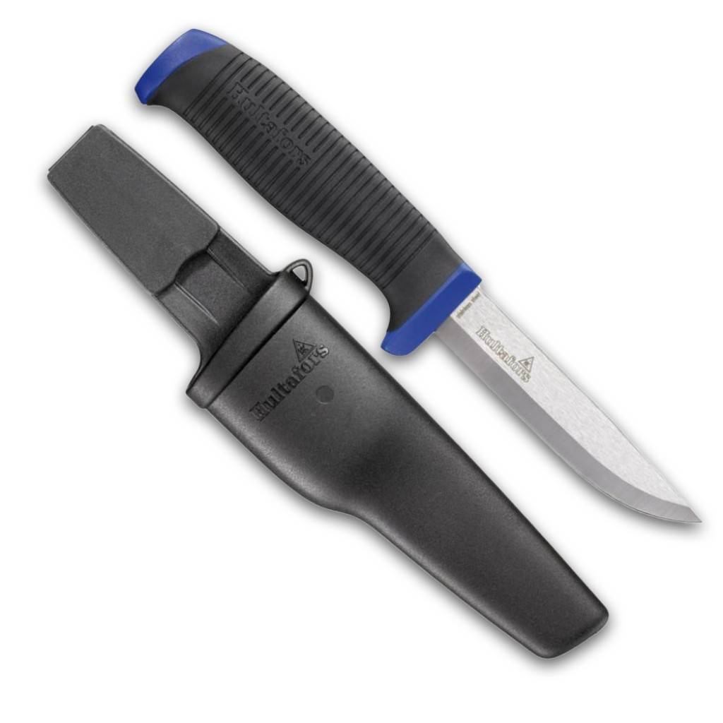 Handwerkermesser, EdelstahlAusführung Mit 2-Komponenten-Griff und an den Knöpfen der Berufskleidung zu befestigendem Holster.Hinweis Der Artikel unt