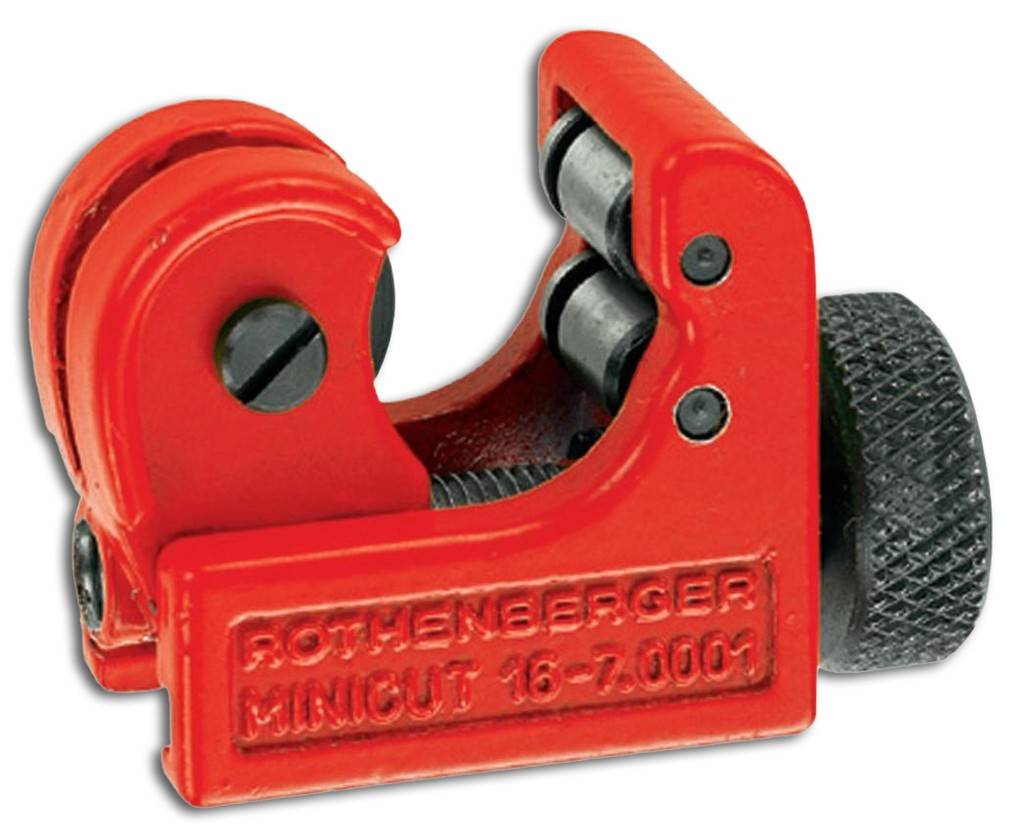 Rohrabschneider MINICUT PRO Monoblock-Körper Ideal für den Einsatz an schwer zugänglichen Stellen 2 Führungsrollen mit Einstich Druckr