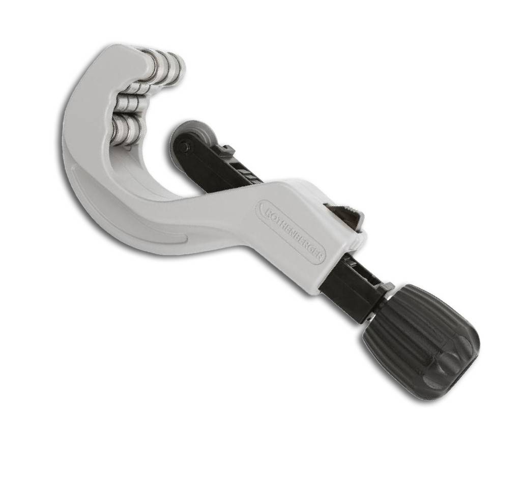 Teleskop-Rohrabschneider INOX TUBE CUTTER Körper aus Aluminium Leichte und schnelle Verstellung der Arbeitsbereiche Versenkbarer Innen-Entgr