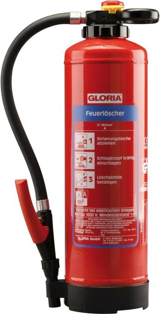 Wasser-Aufladelöscher WH PROHochfester, glasfaserverstärkte Spezial-Kunststoff-BehälterSchlauchanschluss und Steigrohr aus EdelstahlDreh- und abste