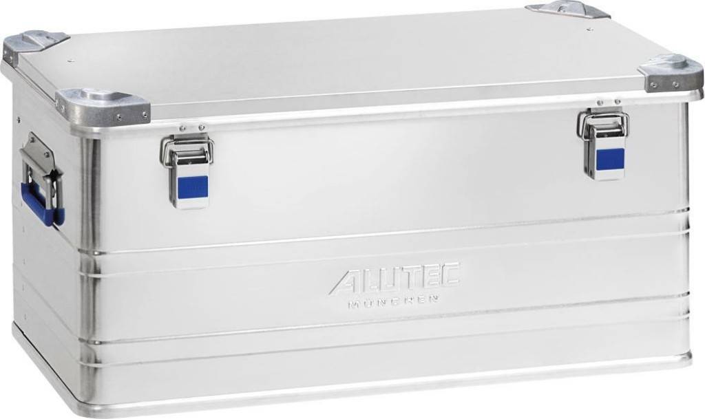 Aluminiumbox, Serie INDUSTRYTransport- und AufbewahrungsbehälterMit robusten und groß dimensionierten AluminiumprofilenMit Stoßsicherung und formbe