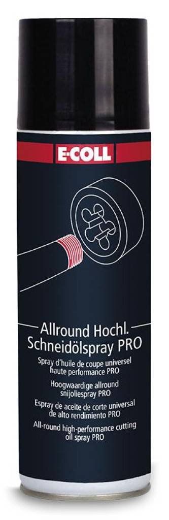 Allround Hochleistungs-Schneidölspray PROAusführungChlor- und mineralölfrei, auf pflanzlicher Basis.AnwendungSpeziell für mittlere bis schwere Zer