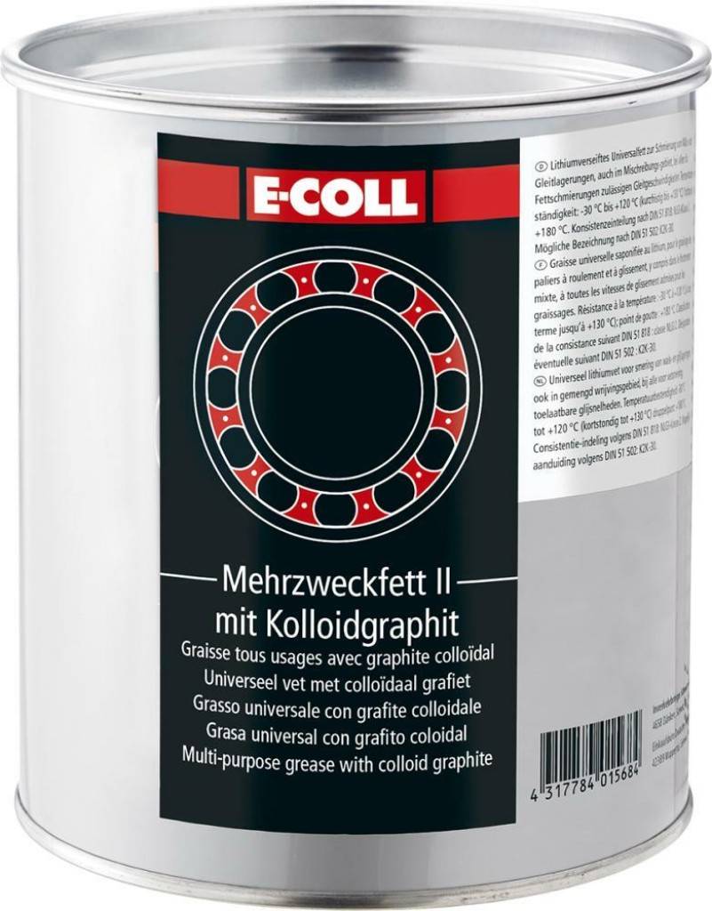 Mehrzweckfett II, graphitiert Mit Kolloidgraphit Universalfett Bei allen für Fettschmierungen zulässigen Gleitgeschwindigkeiten Minderun