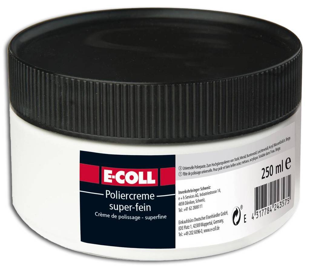 Poliercreme, super-feinPolierpaste, universellWasserlöslich, silikonfreiSchleifmittel AluminiumoxidZum Hochglanzpolieren von Stahl, Buntmetall