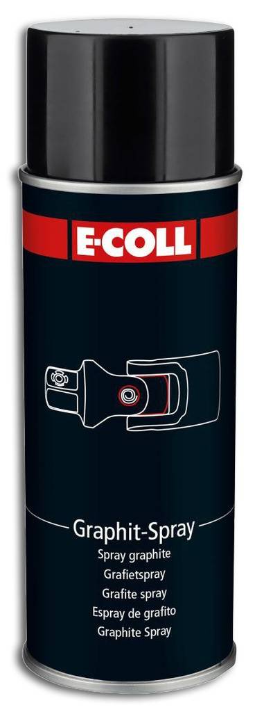 Graphit-Spray Trocken Feinster Graphit bildet einen ebenmäßigen und trockenen Film Nicht geeignet für den Einsatz auf verzinkten Bauteilen