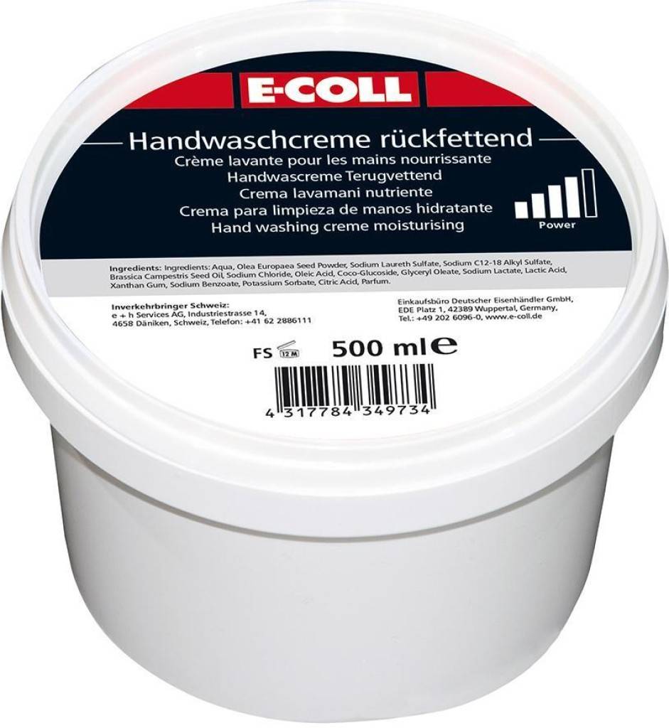 Handwaschcreme Lösemittelfreier Handreiniger mit sehr starker Reinigungskraft Mit feinkörnigen Bioreibekörpern aus Olivenkernmehl Seifenfr