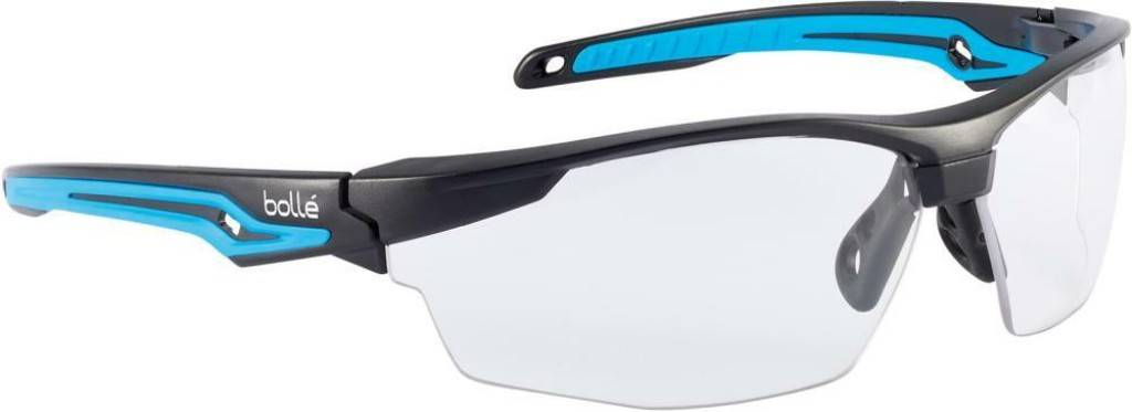 Schutzbrille TryonEigenschaften Sportliche Ausführung mit coinjizierten PC/TPR-Bügeln Mit der Technologie FLEX160 Rutschfester und verstell