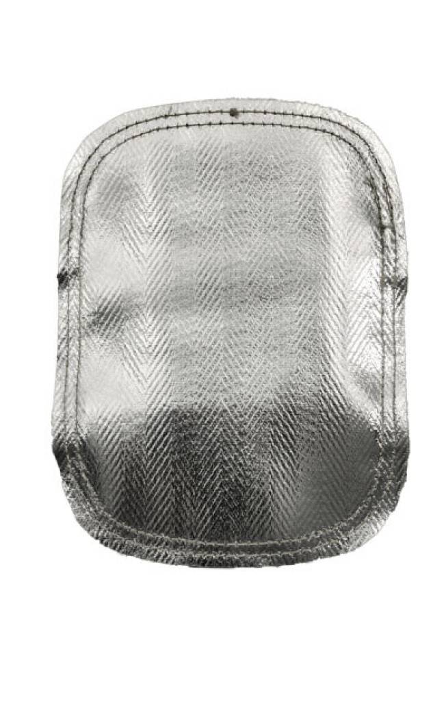 Hochhitzefester HandschutzHochhitzefester, aluminisierter Handschutz aus Rind-Spaltleder, vernäht mit KEVLARreg Faden.Der Handschutz wird über dem