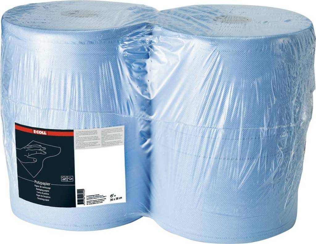 Putzpapier Qualitäts-Putzrolle Gute Papierstärke für ein effektives Trocknen Nassfest, lebensmittelunbedenklich, weich, fusselarm, saugsta