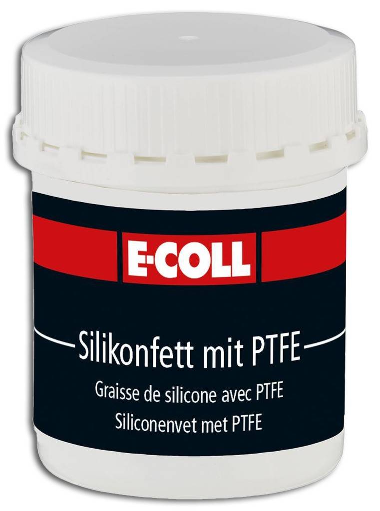Silikonfett mit PTFE Grundöl Polymethylsiloxan Verdickungsmittel Polytetrafluorethylen Festschmierstoffanteil Wasserabweisend Geruchlo