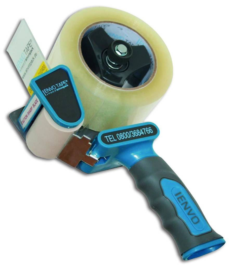 Handabroller Envo Tape SpezialLeichte, sehr robuste BauweiseFür Klebebandrollen bis 50 mmMit SicherheitszahnmesserGeräuscharmer und sanfter Bandabla
