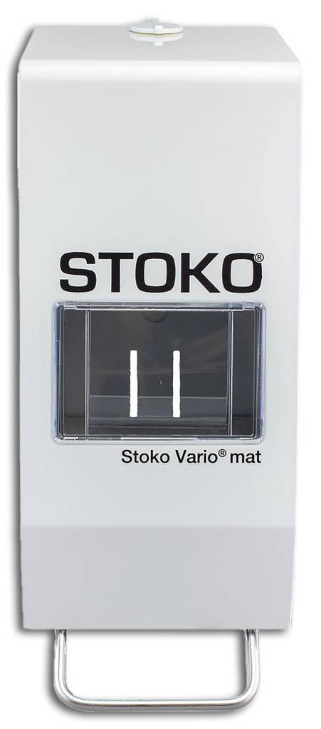 Wandspender Stoko Vario MatEigenschaften Geeignet für alle 1000 ml und 2000 ml Softflaschen Weiß beschichtet Einfache Handhabung und Befül