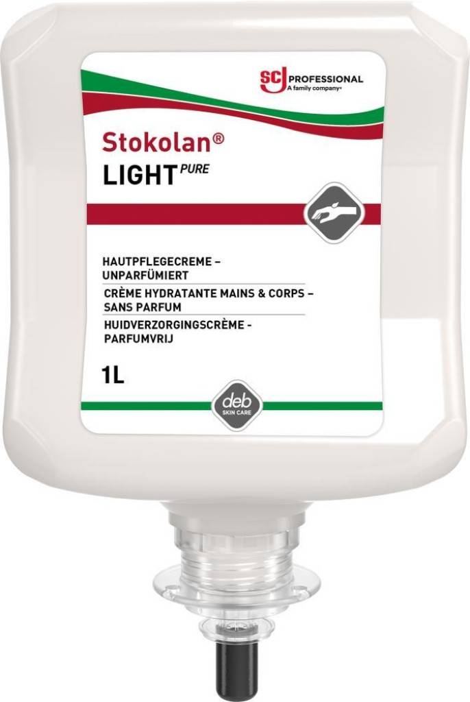 Hautpflegecreme Stokolan LIGHT PUREEigenschaften Milde Rezeptur zur Minimierung des Risikos der Hautreizung Mit dem ECARF-Siegel für Allergiker