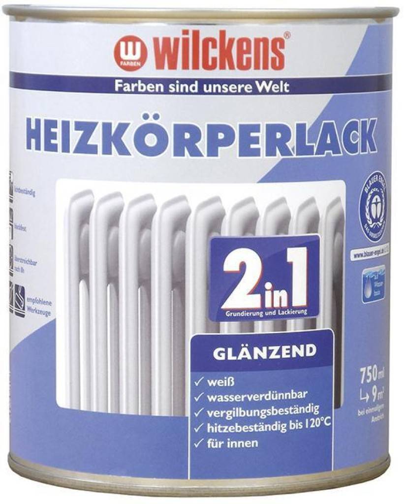 Heizkörperlack 2in1Grund- und Deckanstrich in einem Arbeitsschritt, leicht zur Verarbeiten mit gutem VerlaufFür Warmwasserheizkörper aller Art sowi