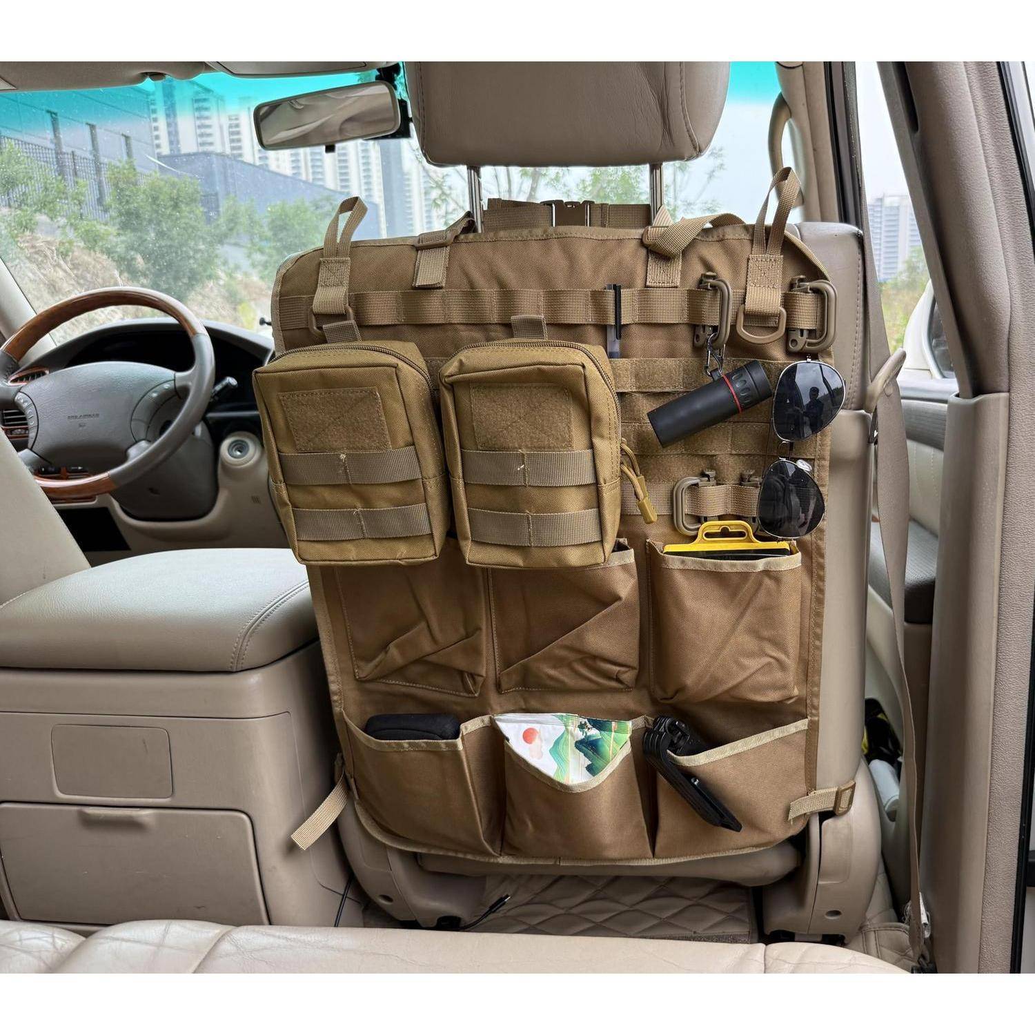 Autositz Organizer MOLLE 46x60cm Khaki