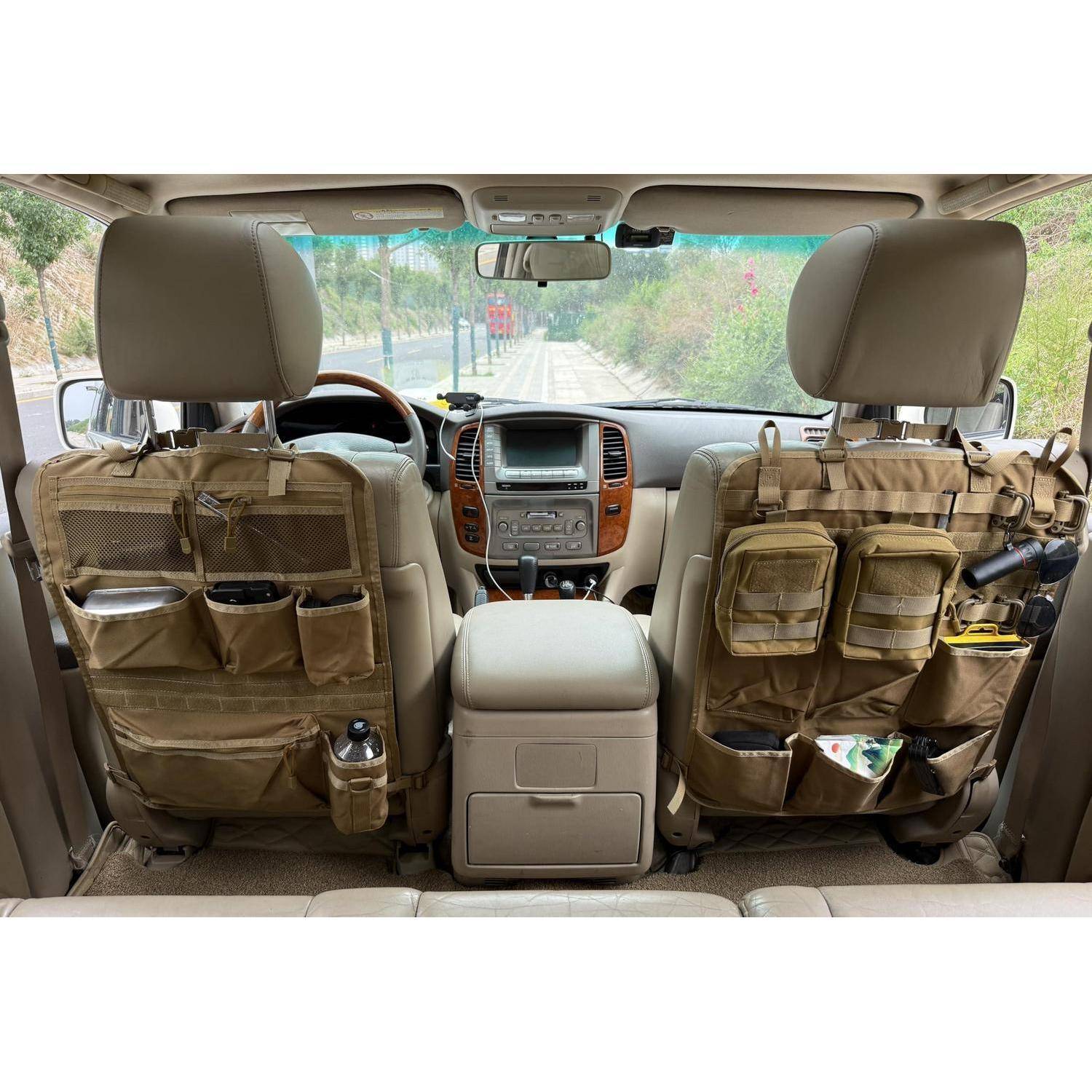 Autositz Organizer MOLLE 46x60cm Khaki