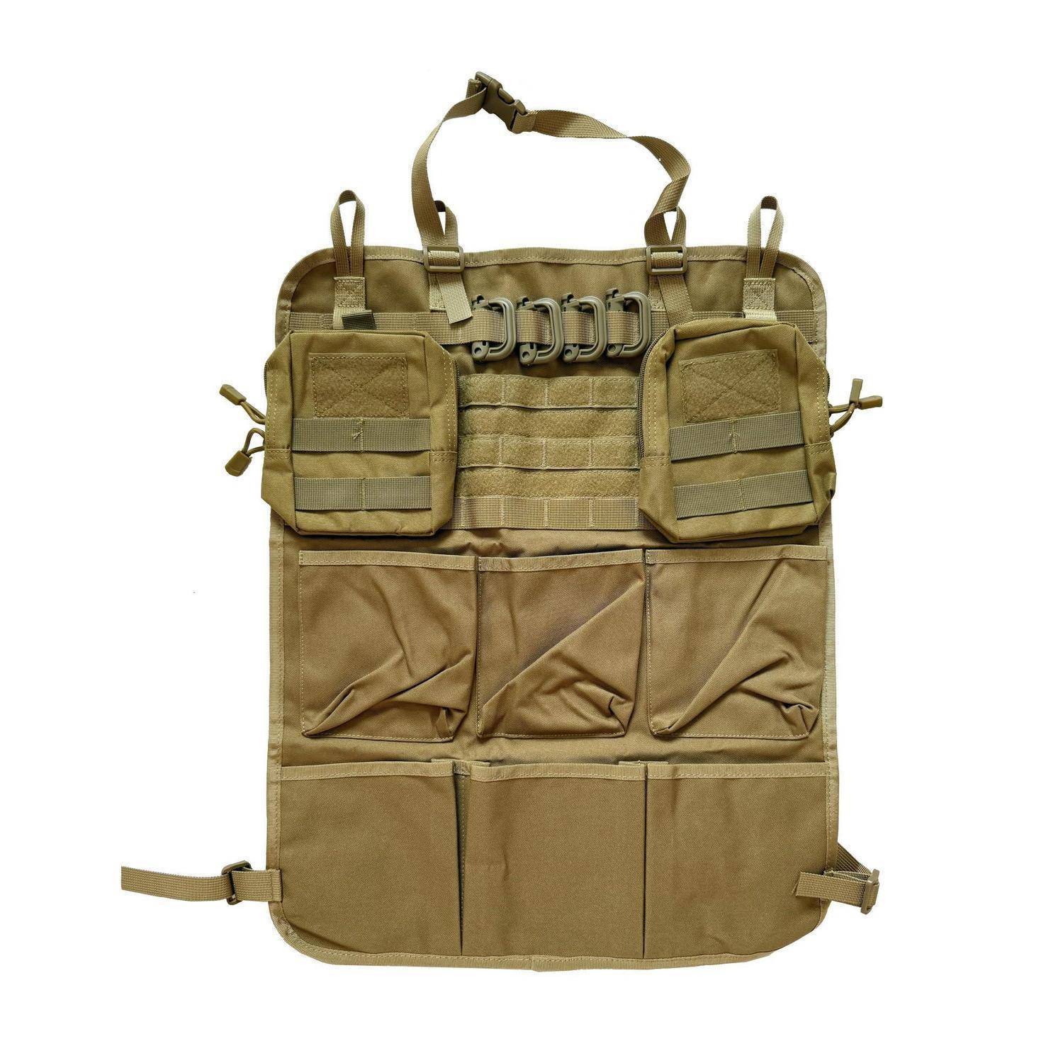 Autositz Organizer MOLLE 46x60cm Khaki