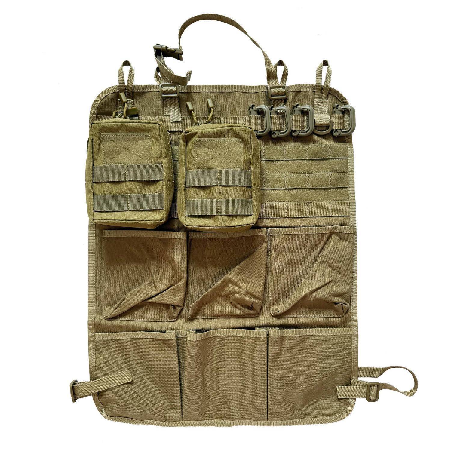 Autositz Organizer MOLLE 46x60cm Khaki