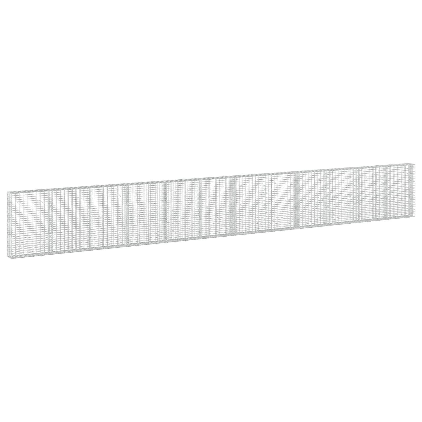 Langes rechteckiges Drahtgitterpanel, das diagonal auf weißem Hintergrund dargestellt ist.