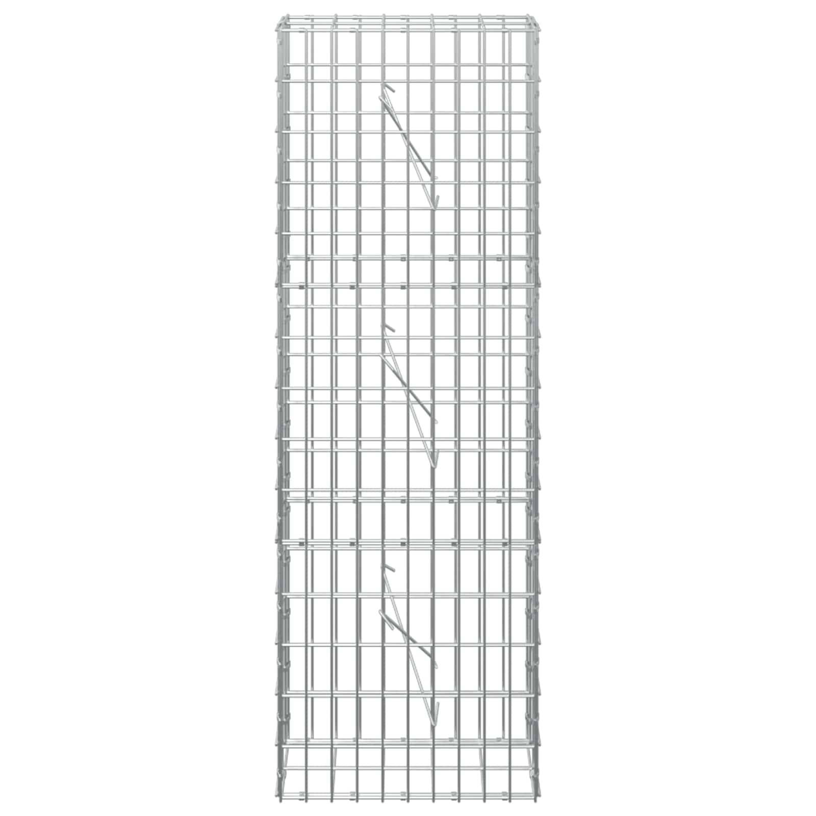 Hohles rechteckiges Drahtgitterpanel mit drei Diagonalpfeilen, die eine Abwärtsrichtung innerhalb des Gitters anzeigen.