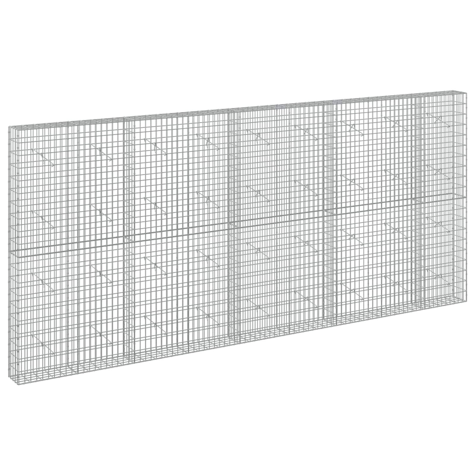 Drahtgitterrechteckpanel in Perspektivansicht, dargestellt als große graue Gitterstruktur auf weißem Hintergrund.