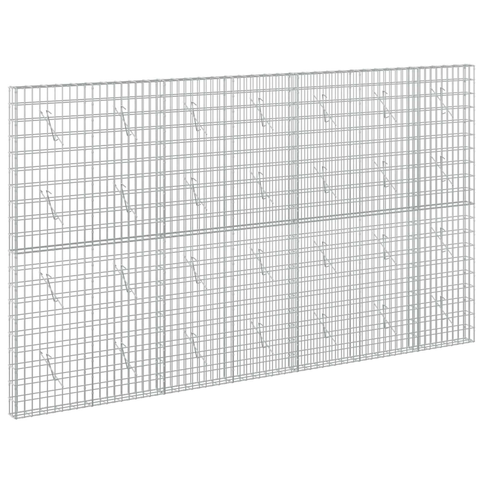 Rechteckiges Drahtgeflecht-Panel mit Rastermuster, perspektivisch auf weißem Hintergrund dargestellt.