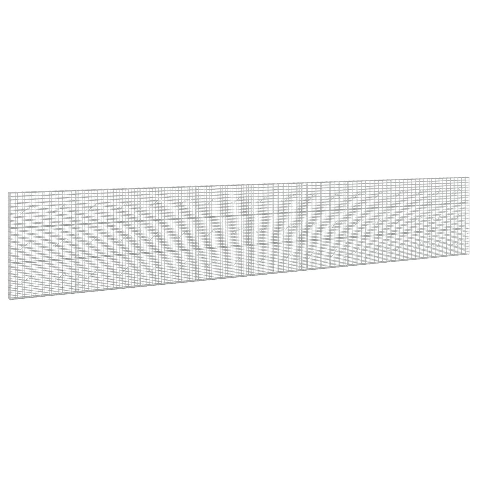 Langes, leicht geneigtes rechteckiges Mesh-Panel aus einem feinen grauen Gitter auf weißem Hintergrund.