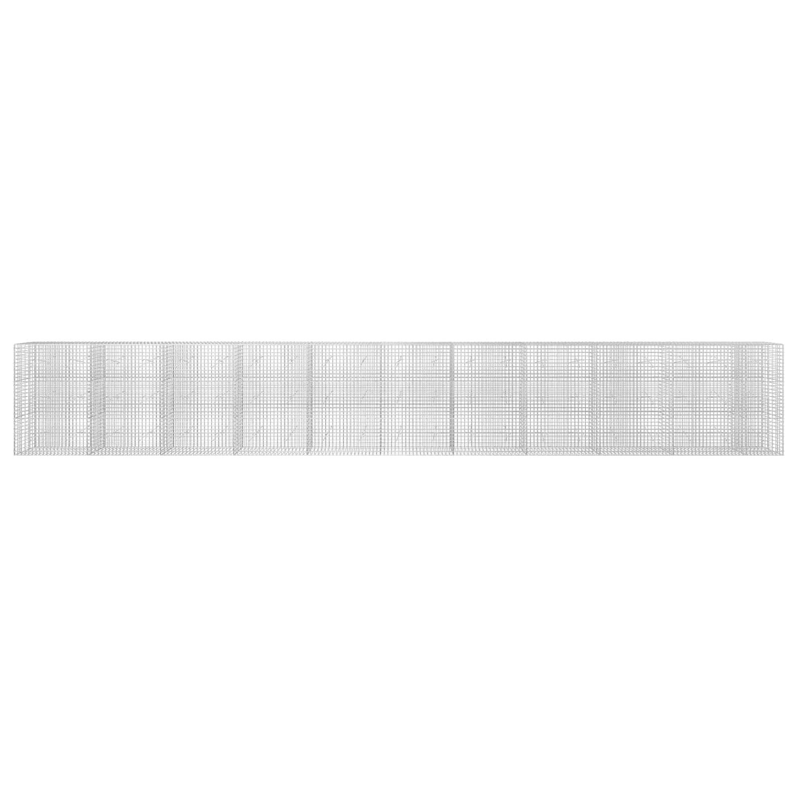 Langes horizontales Graustufen-Gitter oder Diagramm mit gleichmäßig verteilten vertikalen Abschnitten und ohne sichtbare Beschriftungen oder Datenbeschriftungen.