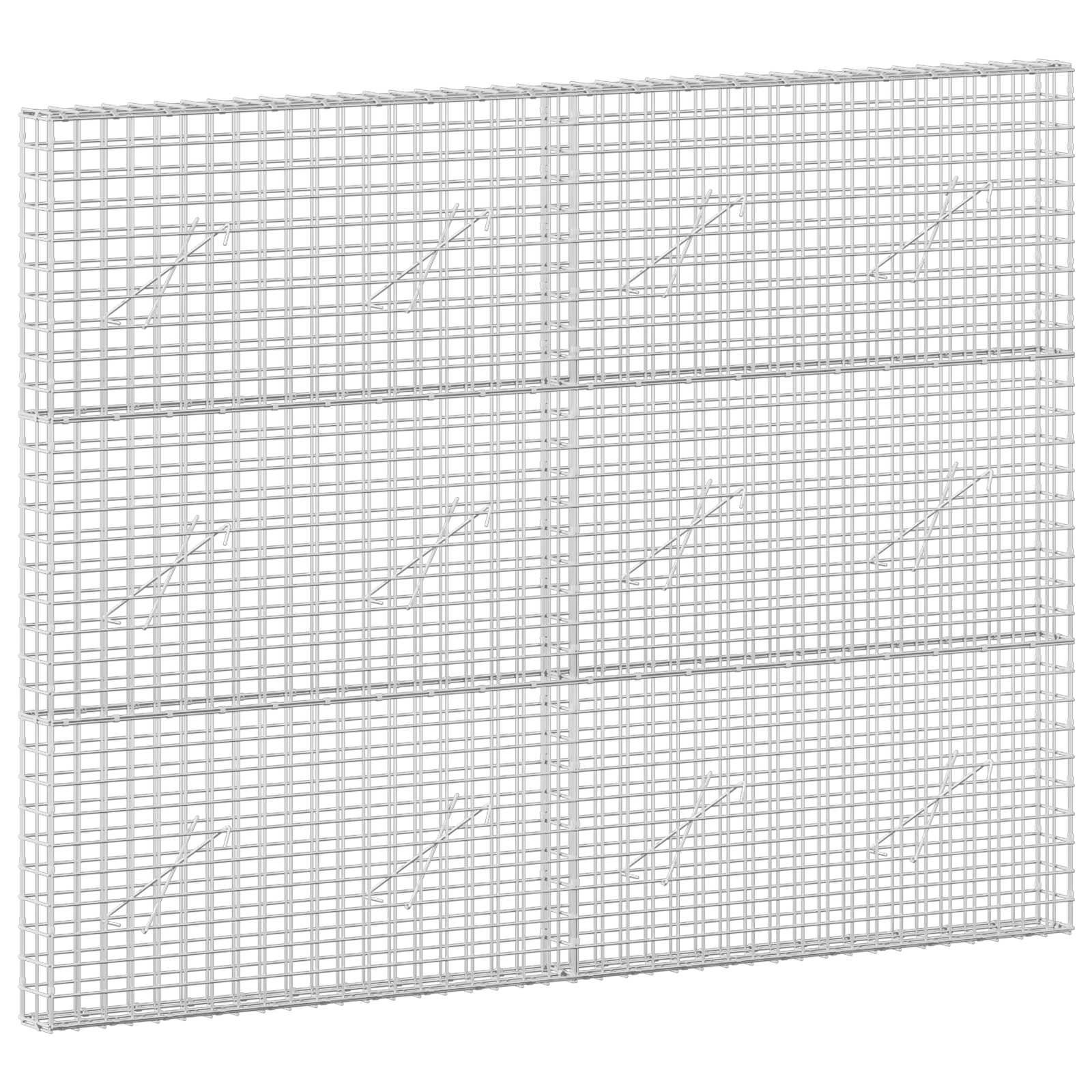 Weißes Drahtgitter-Lagerpanel mit einem Raster aus rechteckigen Fächern, dargestellt als einfaches Produktbild vor neutralem Hintergrund.