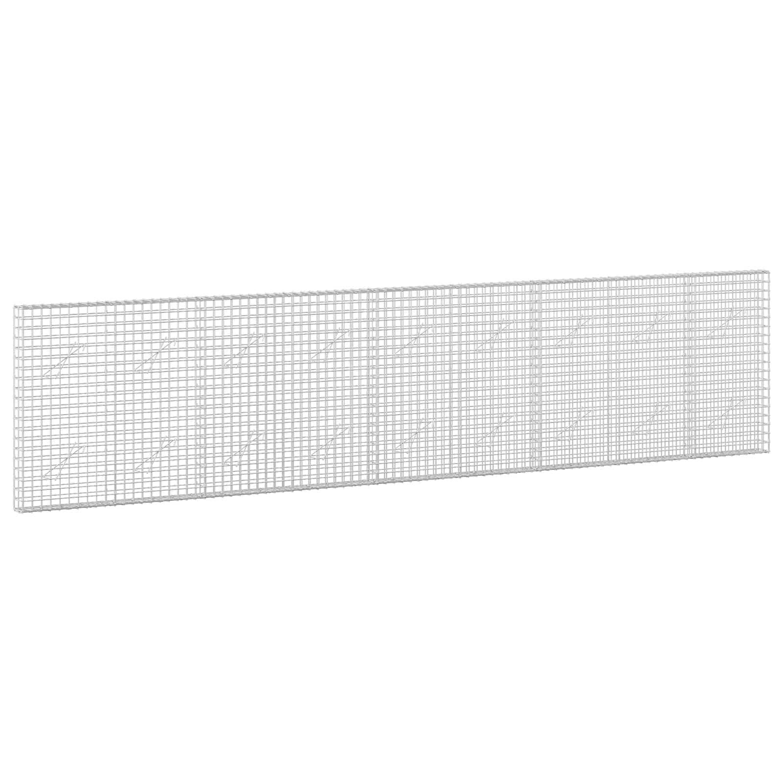 Langes rechteckiges Drahtgitterpanel auf weißem Hintergrund, in perspektivischer Ansicht dargestellt.