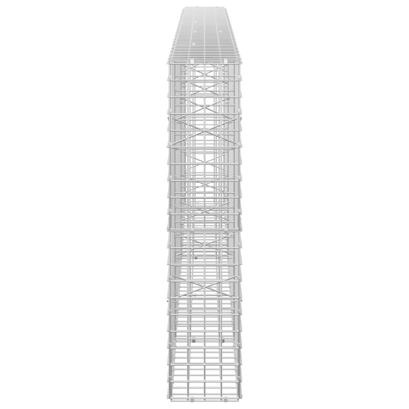3D-Drahtgittermodell einer hohen, sich verjüngenden rechteckigen Turmstruktur mit gitterartiger Rahmenkonstruktion, dargestellt auf weißem Hintergrund.