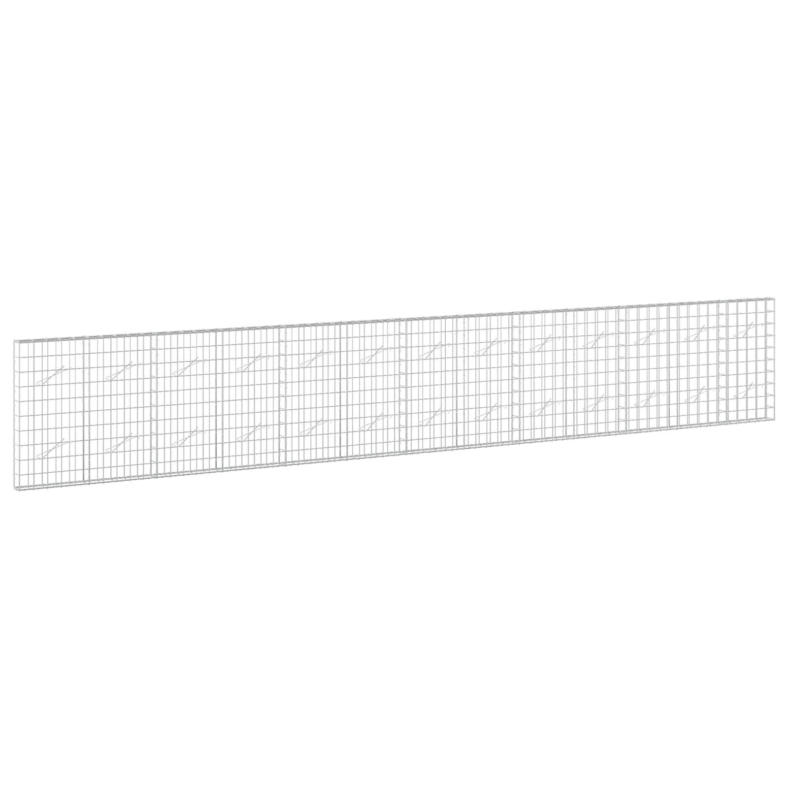 Langes rechteckiges Gittermuster-Panel, größtenteils leeres Weiß mit feinen grauen Linien und einer leichten Perspektivneigung.