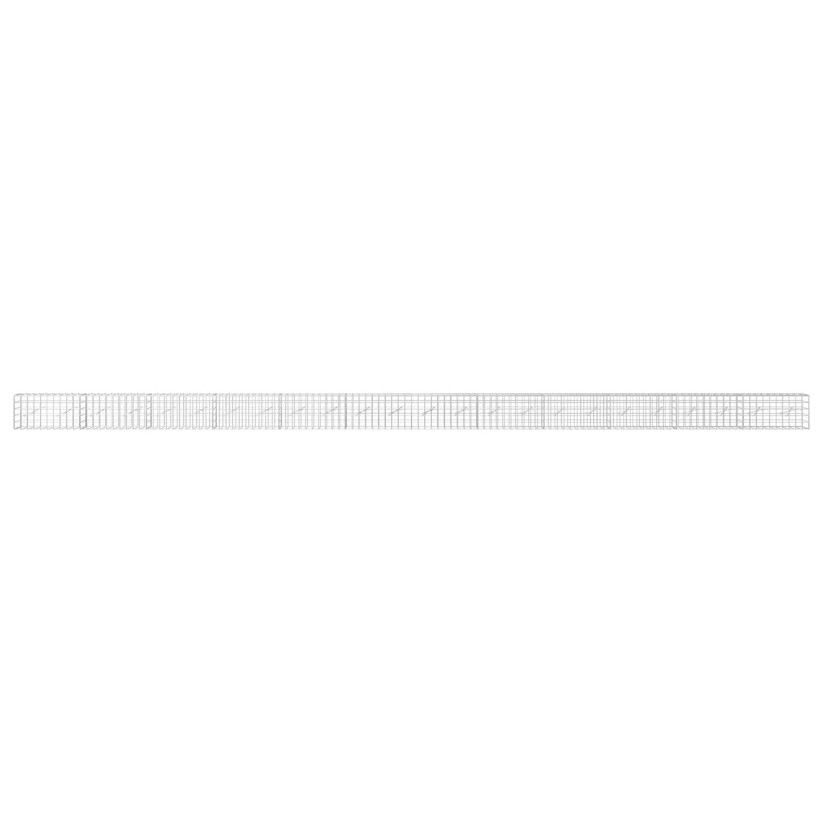 Ein langer, dünner Streifen aus hellgrauem Millimeterpapier mit feinen Gitterlinien, horizontal auf weißem Hintergrund dargestellt.