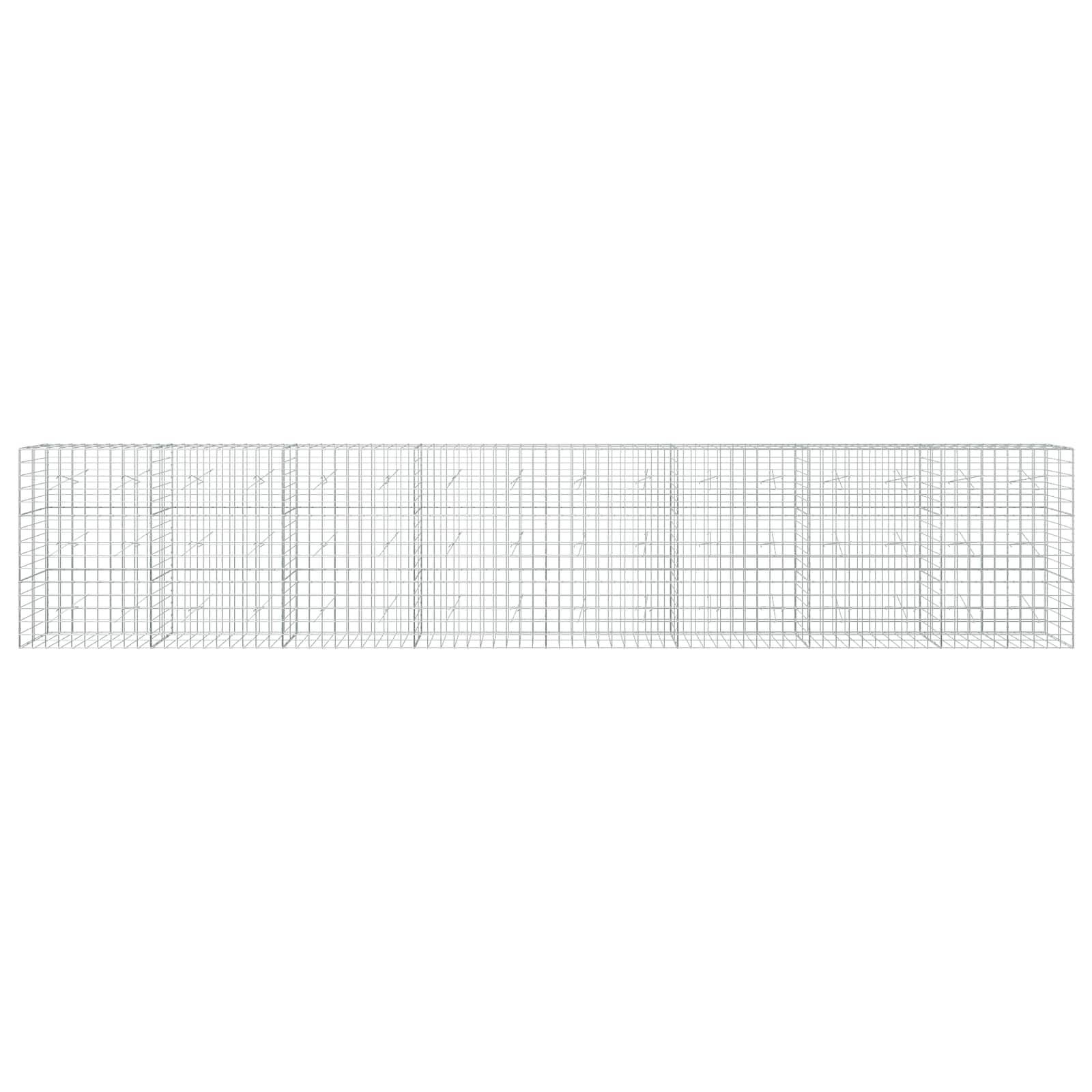 Langer, schmaler Gitter- oder Drahtgitterpanel mit vielen vertikalen und horizontalen Linien, ähnlich einem Mesh oder einem architektonischen Layoutdiagramm.