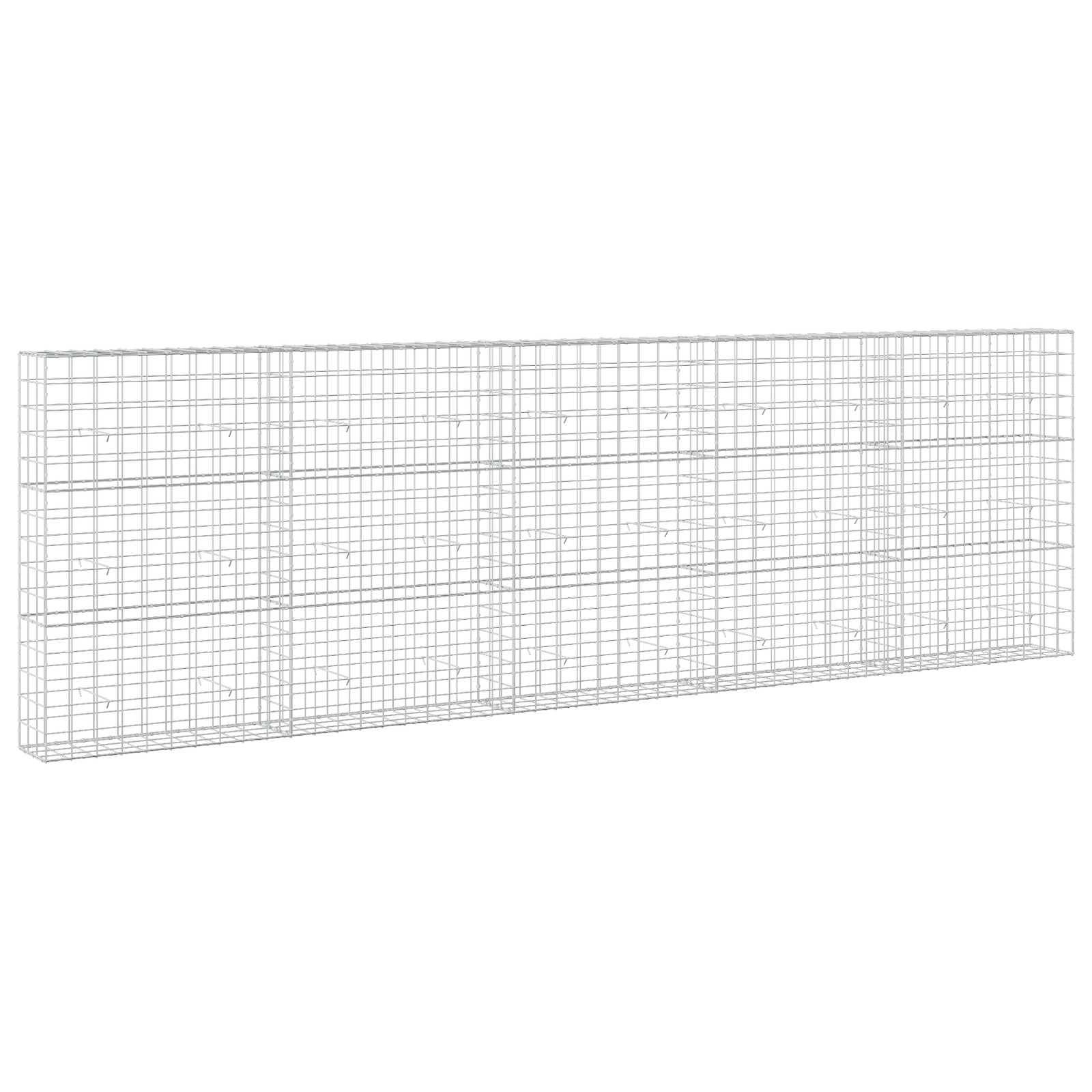 Langes rechteckiges Drahtgitterpanel in perspektivischer Darstellung auf weißem Hintergrund.