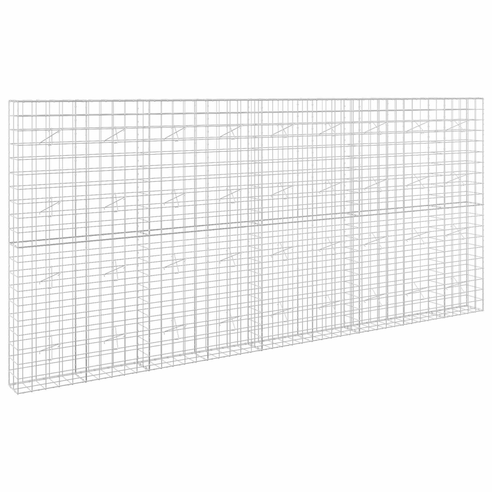 Drahtgittermodell eines dreidimensionalen rechteckigen Gitterblocks in Perspektive auf weißem Hintergrund dargestellt.