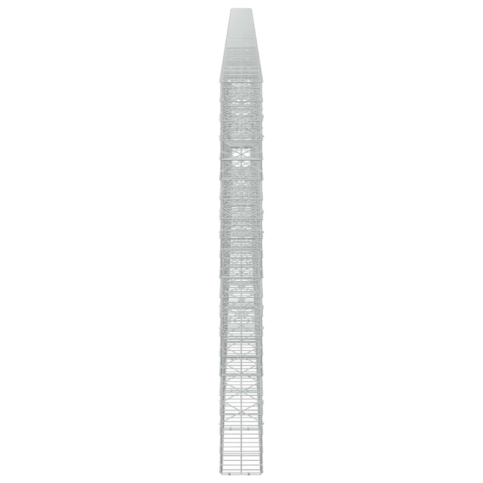 Hoher, schmaler weißer Architekturturm mit verjüngter Spitze, zentriert vor einem einfachen weißen Hintergrund dargestellt.