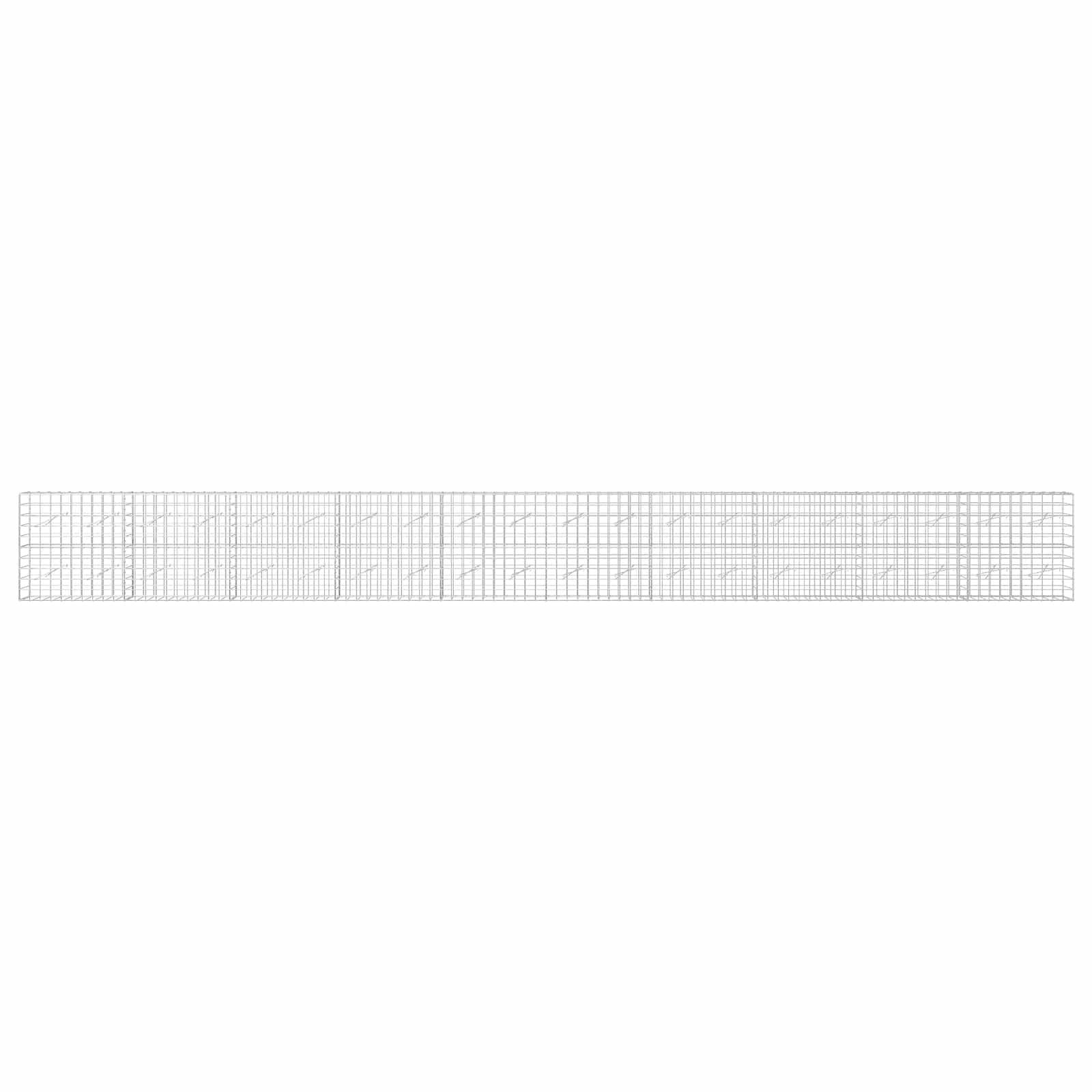 Ein breiter horizontaler Streifen mit schwachen grauen Gitterlinien auf Millimeterpapier, zentriert auf weißem Hintergrund.