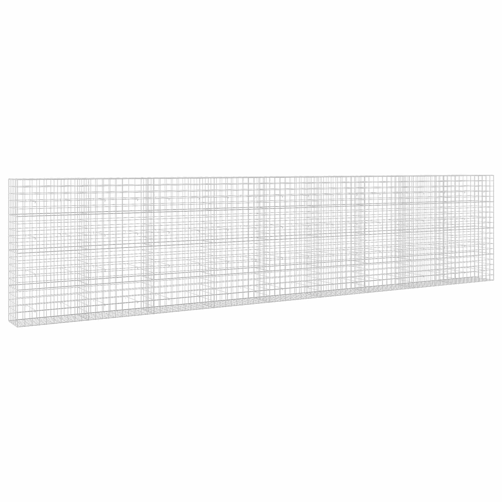3D-Drahtgittermodell eines langen rechteckigen Blocks oder einer Wand, dargestellt in Perspektive auf weißem Hintergrund.