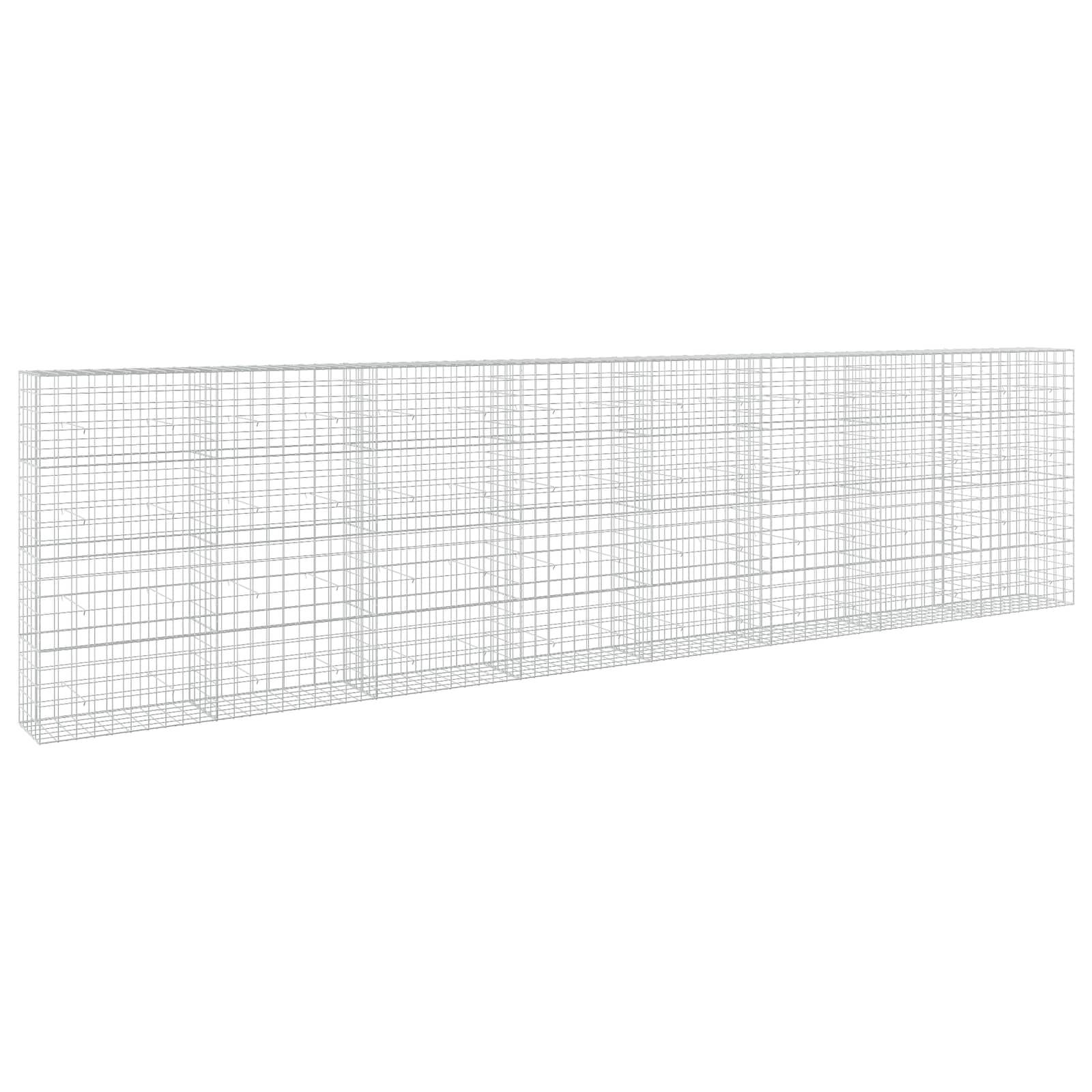 Langer, dünner 3D-Drahtgitter-Rechteckprismus aus einem dichten Gitter, in Perspektive auf weißem Hintergrund dargestellt.