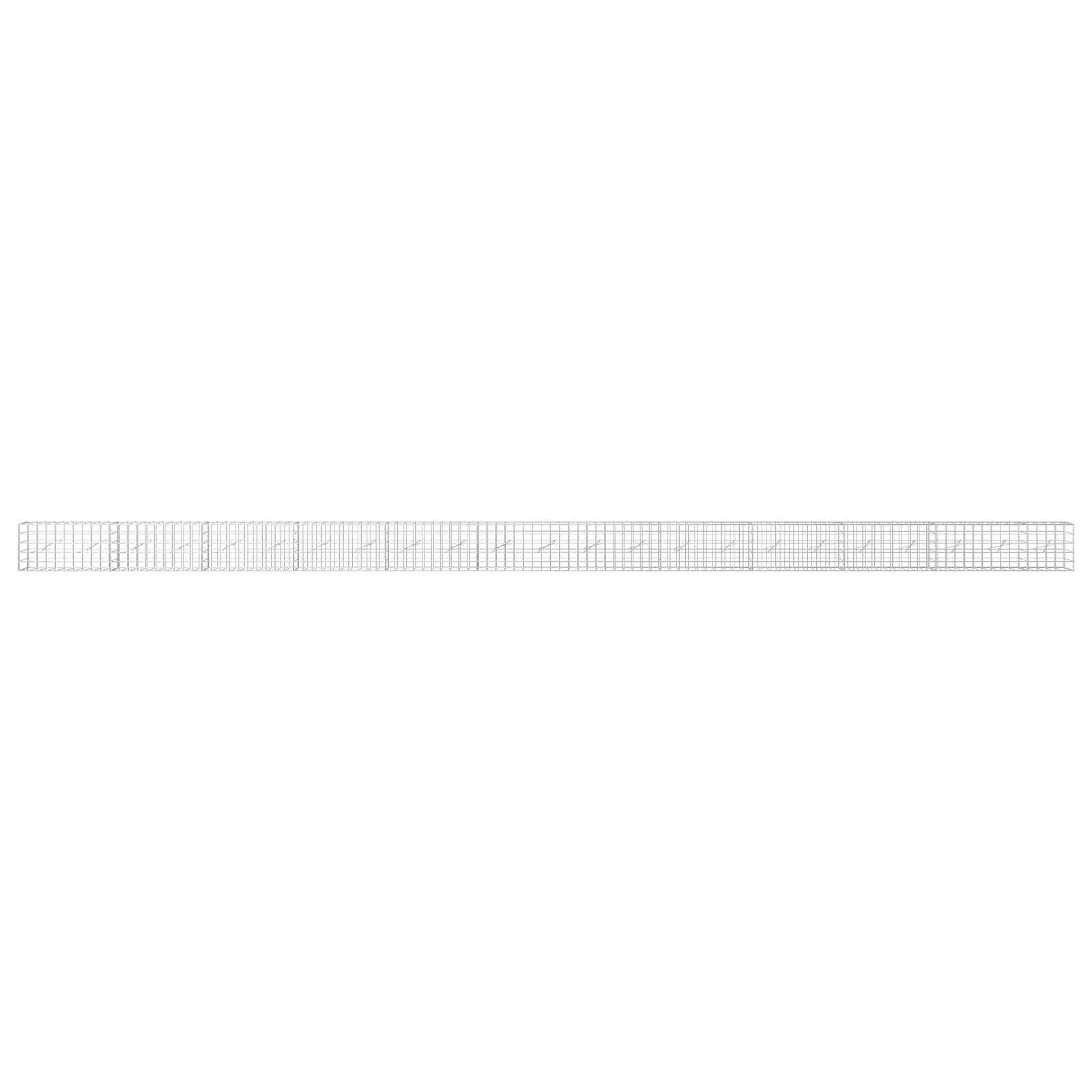 Ein langer, dünner horizontaler Streifen aus schwachen grauen Gitterzellen und winzigem Text auf weißem Hintergrund, wie ein Zeitstrahl oder ein Datentabellenband.