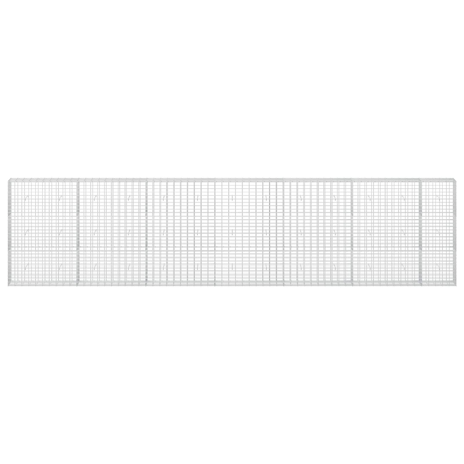Leeres weißes Millimeterpapier mit feinen grauen Linien und dickerer äußerer Rahmenlinie, horizontal auf weißem Hintergrund dargestellt.