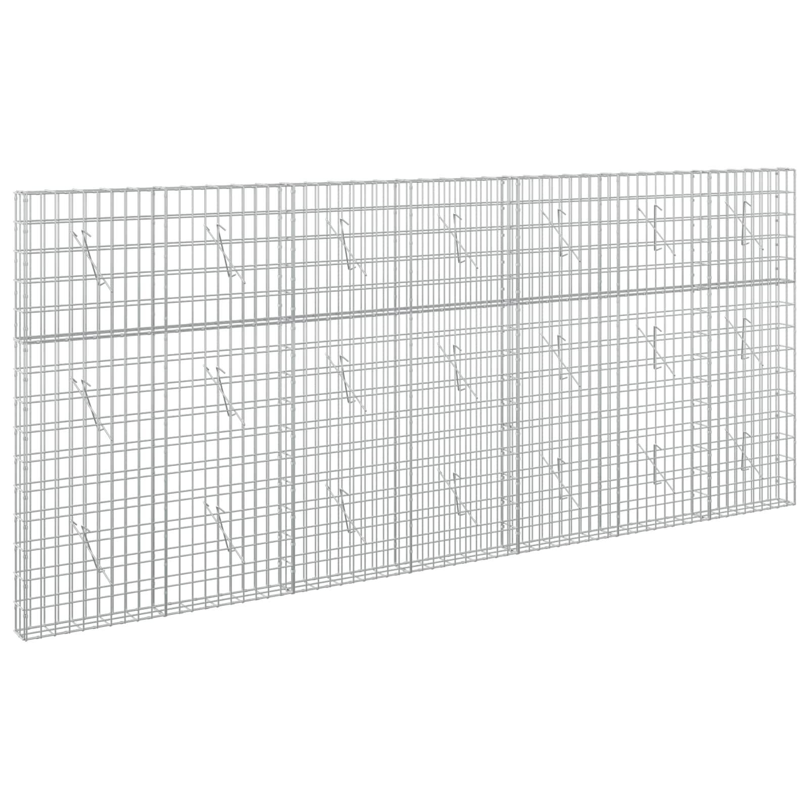Drahtgittertor-Panel in Perspektivansicht, ein großes rechteckiges galvanisiertes Gitter zur Einfriedung oder Sicherungsverwendung.